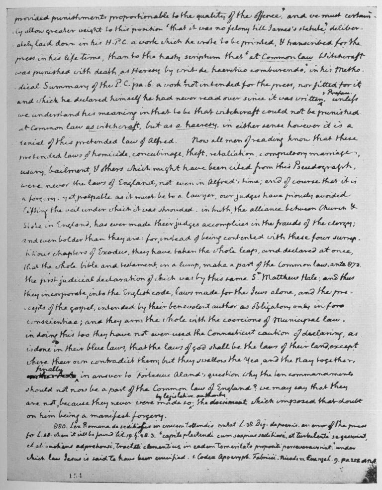 A PAGE FROM JEFFERSON'S COMMONPLACE BOOK