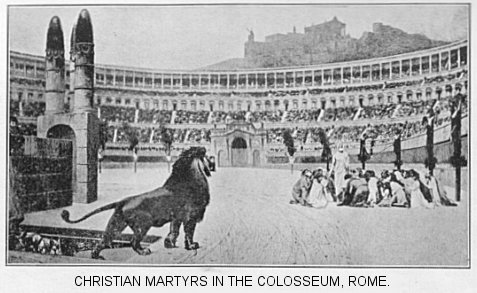 Christian martyrs in the Colosseum, Rome