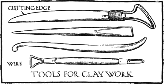 TOOLS FOR CLAY WORK.