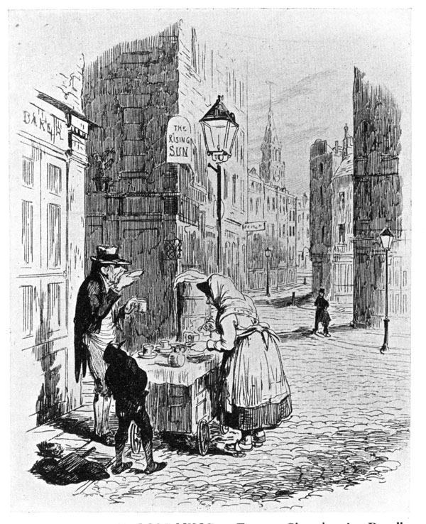 THE STREETS, MORNING. From "Sketches by Boz,"
Second Series, 1837.