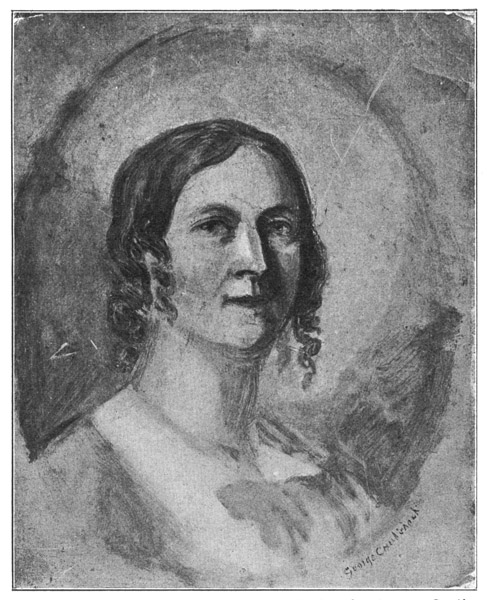 ELIZA CRUIKSHANK. From a painting by George Cruikshank
in the South Kensington Museum, No. 9769,
endorsed "Mrs George Cruikshank E. C. 1884." The
date is supposed to refer to the year of presentation to
the museum.