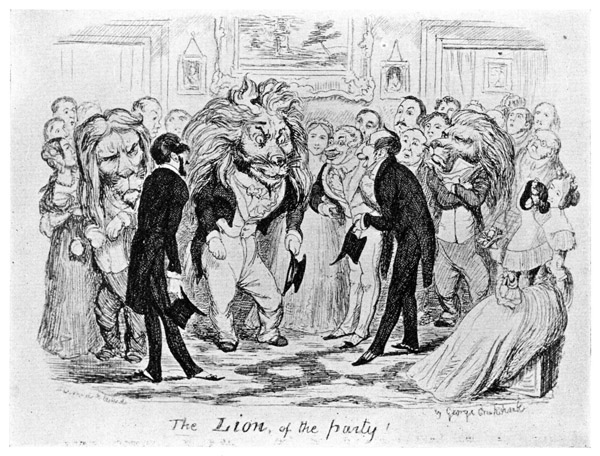 Lion of the Party

From "George Cruikshank's Table Book," 1845.