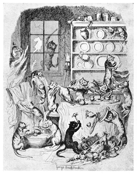 "THE CAT DID IT!" From "The Greatest Plague in
Life" (1847).