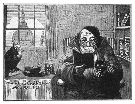 VIGNETTE. From "Peeps at Life," by the London
Hermit (London: Simpkin, Marshall & Co.),
engraved by Bolton, 1875.