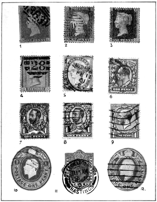 Some Penny Stamps of Great Britain