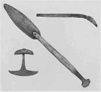 COPPER IMPLEMENTS FROM COPPERMINE RIVER