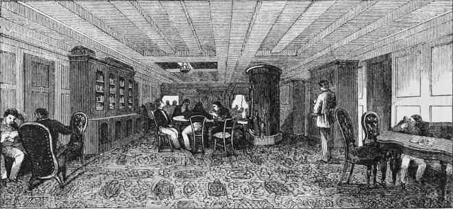 A portion of the gun deck has been converted to a lounge.