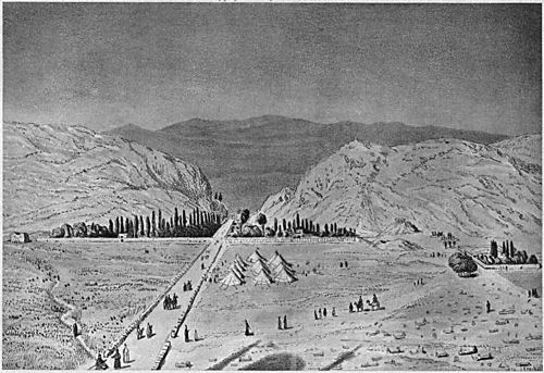 THE APPROACH TO NAISHAPUR.
From a painting by I.R. Herbert