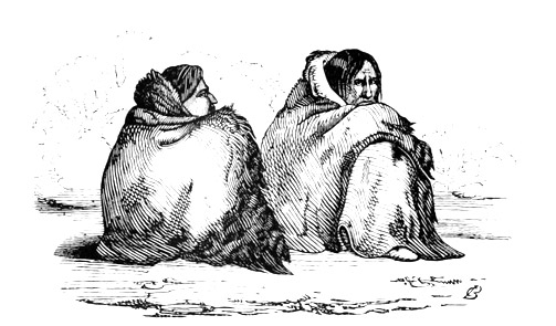 Punca Indians in buffalo robes