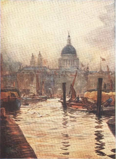 ST. PAUL'S FROM THE RIVER THAMES