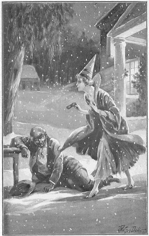 The old man swayed, clutched at the empty air, and fell heavily in the snow at her feet.