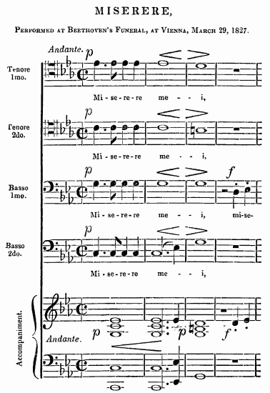 musical notation
MISERERE,
PERFORMED AT BEETHOVEN'S FUNERAL, AT VIENNA, MARCH 29, 1827.
