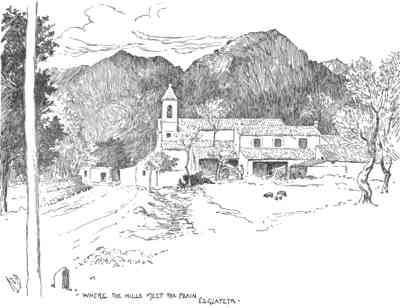 Church in front of hills