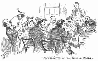 Gentlemen enjoying themselves around a table