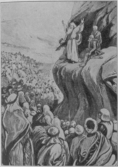 Moses made them a farewell
address.