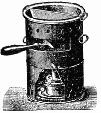 Fig. 1.—Glue-pot for heating by petroleum.