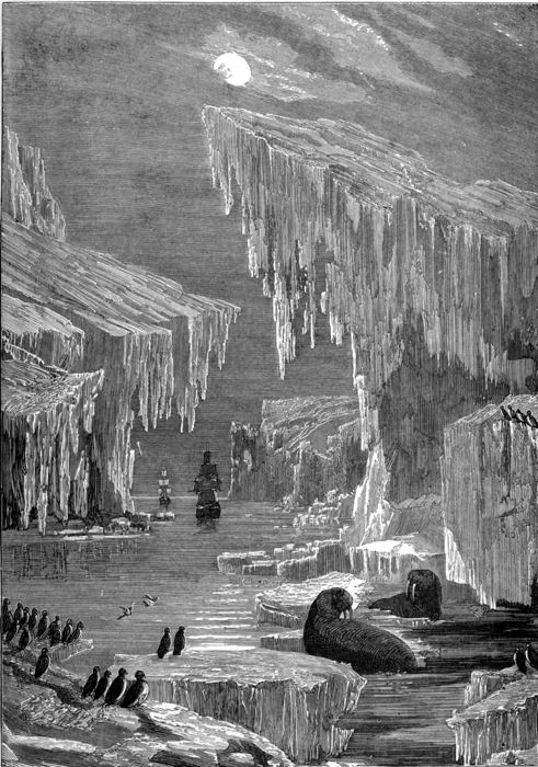 THE EREBUS AND THE TERROR AMONG ICEBERGS