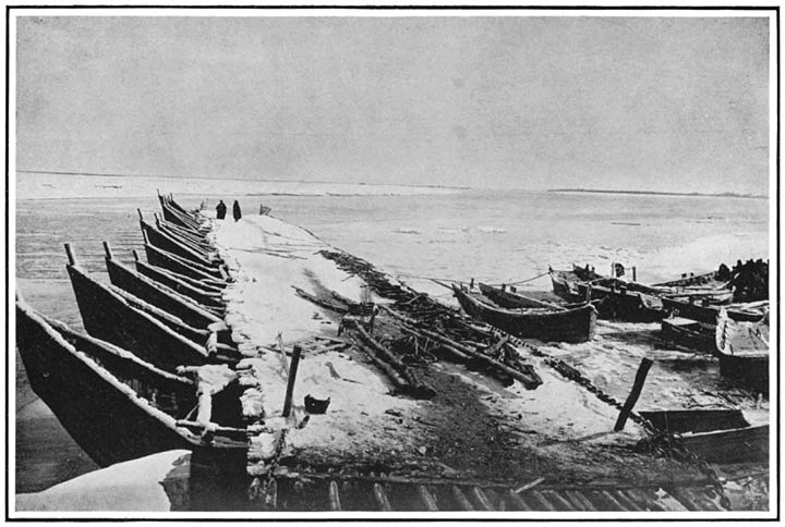 The Bridge of Boats over the frozen Tigris