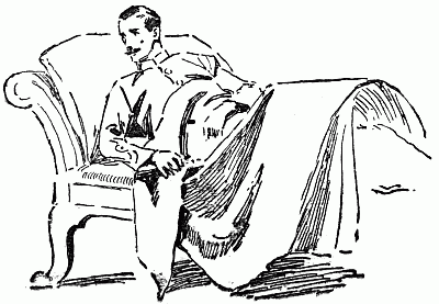 man lying on chaise