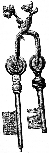 MOORISH KEYS IN THE CATHEDRAL OF SEVILLE.