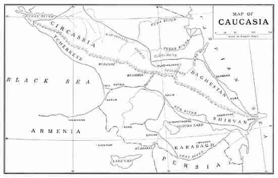 MAP OF CAUCASIA