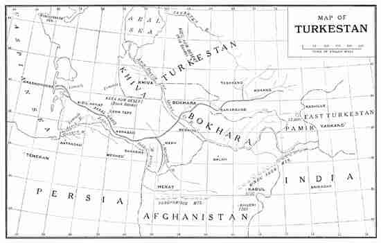 MAP OF TURKESTAN