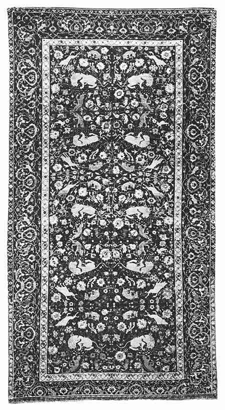 Plate 14. Persian Animal Carpet in the Metropolitan Museum Of Art, New York