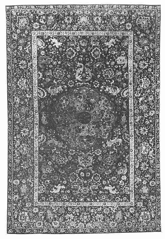 Plate 16. Persian Animal Carpet in the Metropolitan Museum of Art, New York