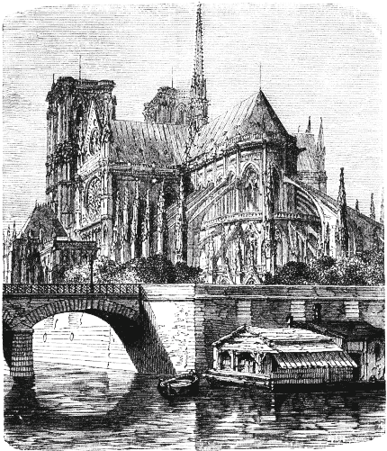 NOTRE DAME CATHEDRAL (FROM THE REAR).