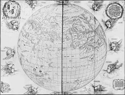 Stabius World Globe Map, 1515.
