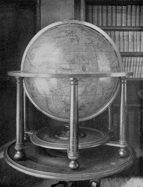 Terrestrial
Globe of Emery Molyneux, 1592.
