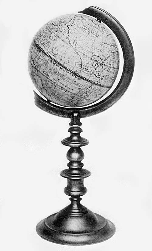 Ivory
Terrestrial Globe of Antonio Spano, 1593.
