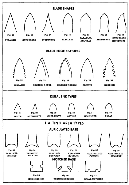 Arrowhead Identification Chart