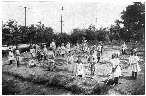 Photo of children gardening