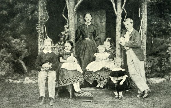 Mr. Charrington with his sisters, brothers, and governess