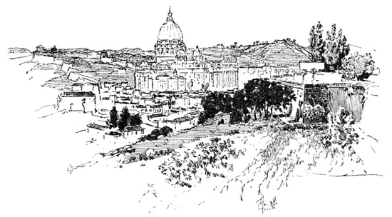 ST. PETER'S, FROM THE JANICULUM