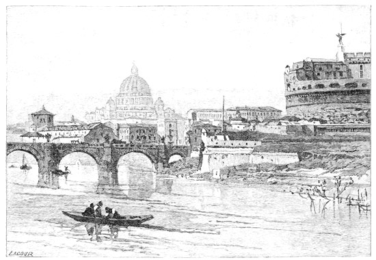ST. PETER'S AND THE CASTLE OF ST. ANGELO