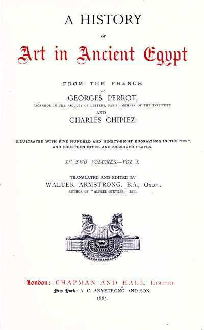 The Project Gutenberg Ebook Of A History Of Art In Ancient Egypt Vol 1 Of 2 By Georges Perrot And Charles Chipiez