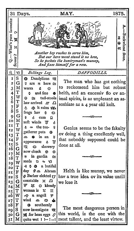 almanac May 1875