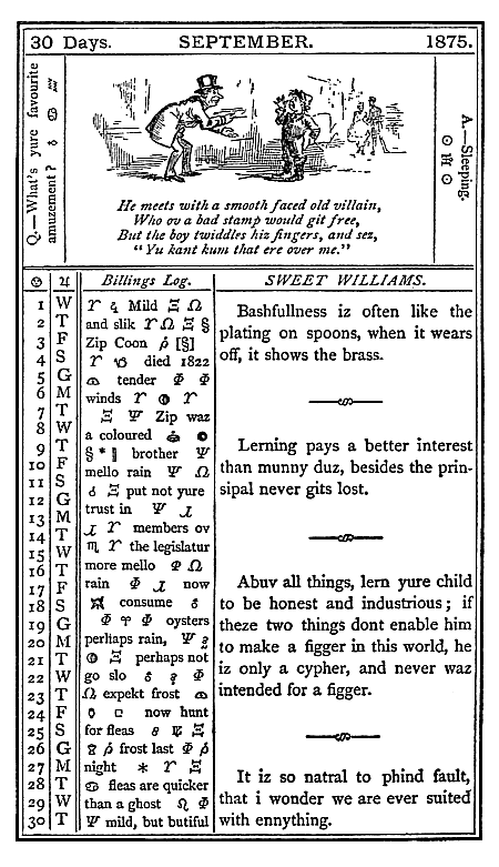 almanac September 1875