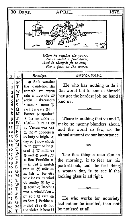 almanac April 1878