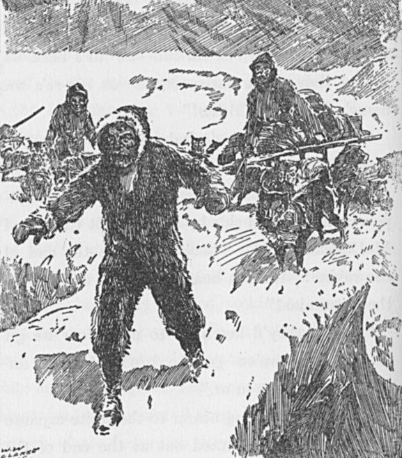 Recklessly O'Brien rushed out upon the glittering span of snow
while Connie and Waseche watched breathlessly