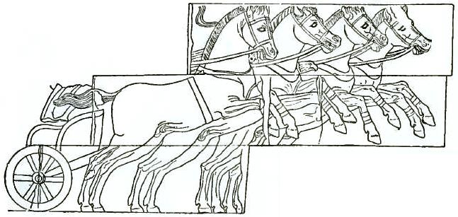 FIGURE 148. RACING CHARIOT AND TEAM