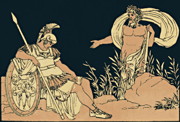 Tiber appears to Aeneas in a dream