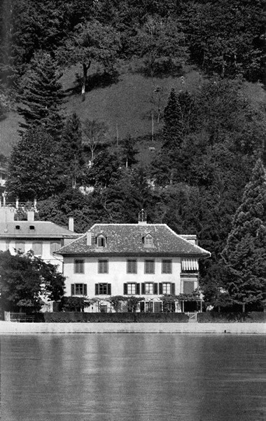 Photograph of Brahms' Lodgings near Thun.
Photograph by Moegle, Thun.
