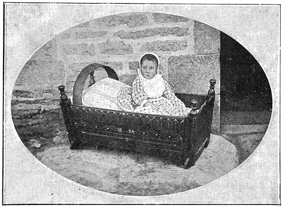 Een wieg uit Sp&eacute;zet.