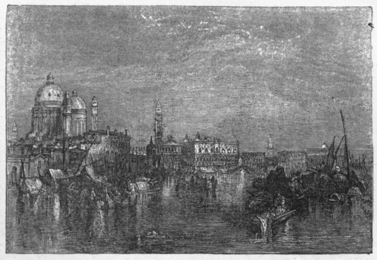 VENICE, FROM THE CANAL OF THE GIUDECEA.

Exhibited in 1840. South Kensington Museum.