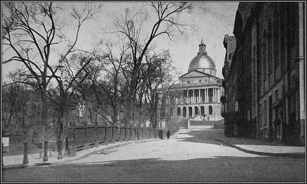 Up Park Street, past the Common to Boston's famous State House