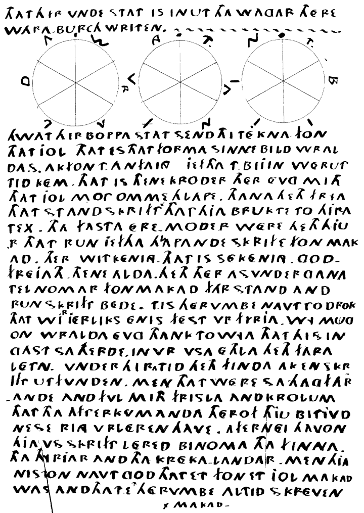 Page 45 of the manuscript of the book of Adelas Followers.