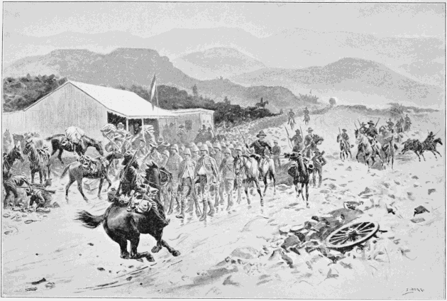 BRITISH PRISONERS ON THEIR WAY TO PRETORIA:
THE FIRST HALT